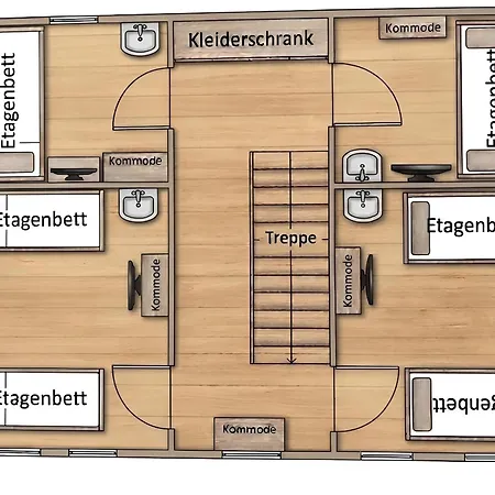 Monteurunterkunft Ii Ii A7 Mit 14 Betten, 3 Duschen Und 3 Wcs *